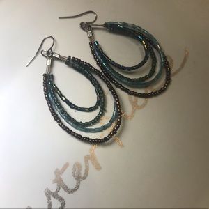 Multicolor beaded earrings